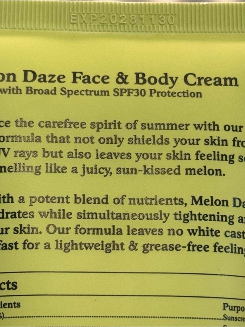 By the Beach Melon Daze SPF 30 Face & Body Cream - Picture 2 of 5